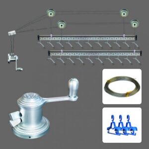 Giàn phơi 2 thanh mạ crom